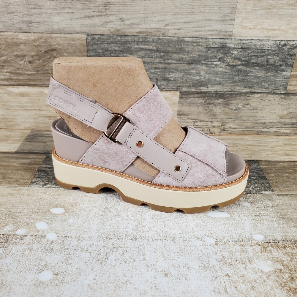 Sorel Beige Lilac Platform Sandal
